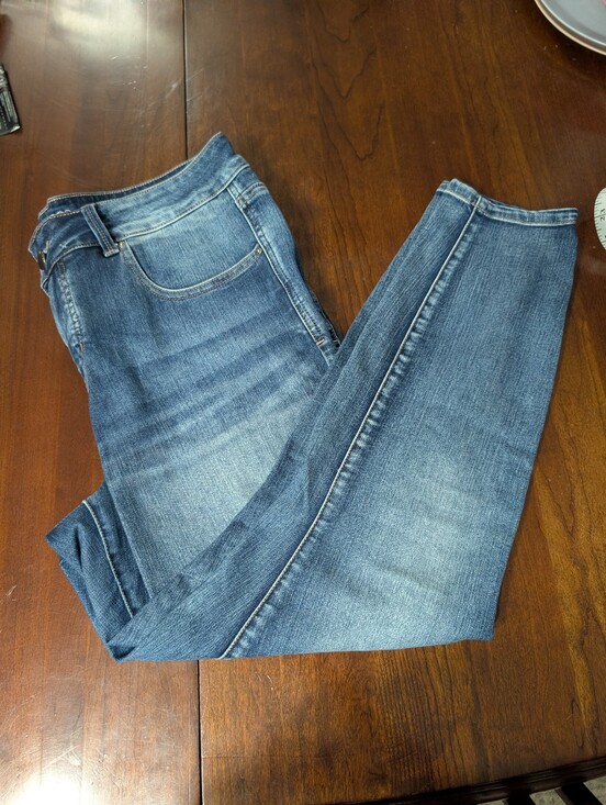 Maurices Denim - Maurices High Rise Everflex Skinny Jeans Light Medium Wash Size 14W Short